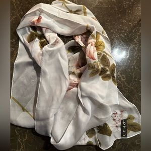 Echo Floral soie Silk Scarf Shawl